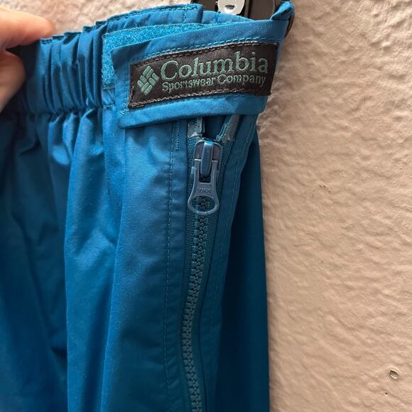 Vintage 90s Columbia Ski Pants Women’s M Teal Insulated Snow Y2K Retro Winter - Picture 4 of 7